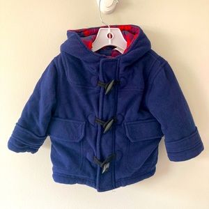 George Baby Boy Cotton Jacket with Plaid Lining